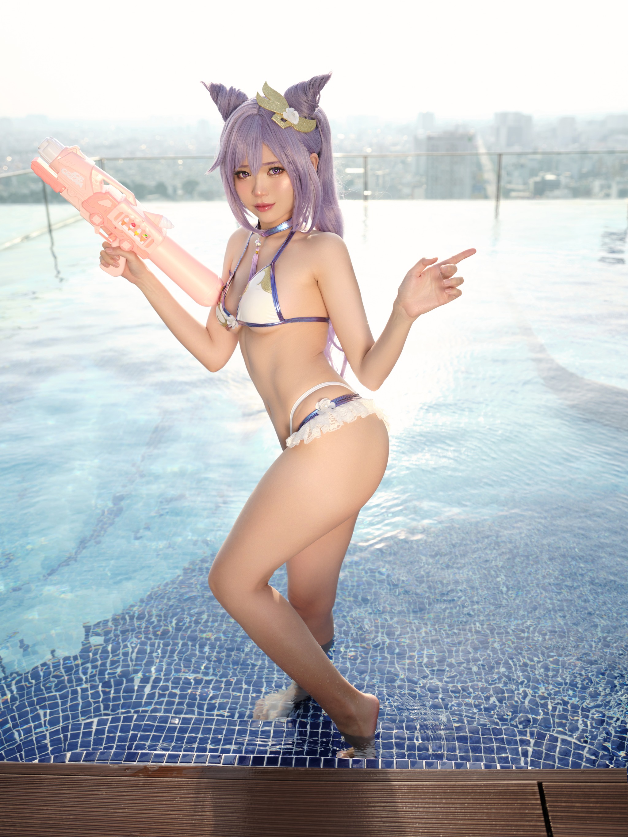 ZinieQ – NO.125 Keqing Swimsuit[15P]-XikXak